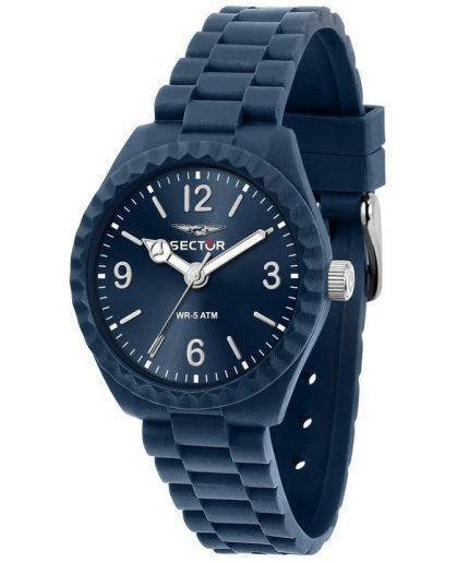 Sector Diver Just Time Plastic Strap Blue Dial Quartz R3251549007 Mens Watch