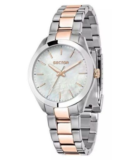 Sector 220 Just Time Two Tone Stainless Steel Mother Of Pearl Dial Quartz R3253588520 Womens Watch