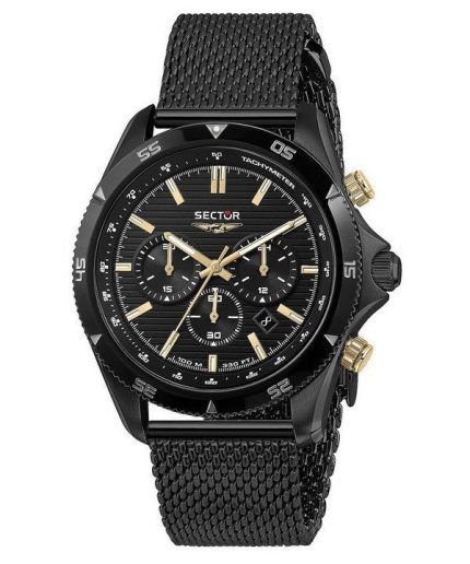 Sector 650 Chronograph Stainless Steel Black Dial Quartz R3273631005 100M Mens Watch