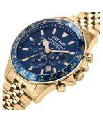 Sector 230 Chronograph Gold Tone Stainless Steel Blue Dial Quartz R3273661030 100M Mens Watch