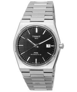 Tissot PRX T-Classic Powermatic 80 Stainless Steel Black Dial T137.407.11.051.00 T1374071105100 100M Men's Watch