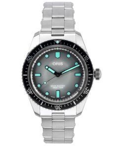 Oris Divers Sixty Five Heritage Stainless Steel Grey Dial Automatic 01 733 7707 4053-07 8 20 18 100M Men's Watch