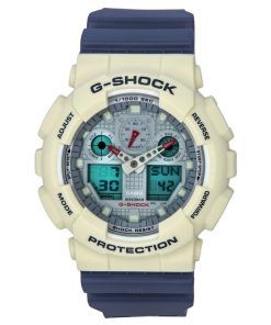 Casio G-Shock Analog Digital Retro Fashion Vintage Series Quartz GA-100PC-7A2 GA100PC-7A2 100M Men's Watch