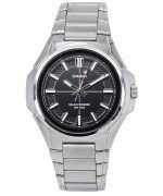 Casio Standard Analog Stainless Steel Black Dial Solar Powered MTP-RS100D-1A Mens Watch