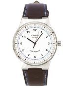 Casio Standard Analog Leather Strap White Dial Solar Powered MTP-RS105L-7B Mens Watch