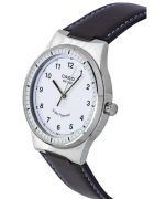Casio Standard Analog Leather Strap White Dial Solar Powered MTP-RS105L-7B Mens Watch
