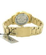 Seiko 5 Gold Tone Stainless Steel Gold Dial 21 Jewels Automatic SNKK20K1 Mens Watch