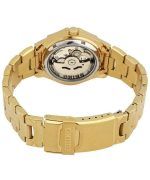 Seiko 5 Sports Gold Tone Stainless Steel Gold Dial 21 Jewels Automatic SNZ450J1 100M Mens Watch