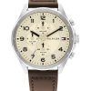 Tommy Hilfiger Axel Multifunction Leather Strap Cream Dial Quartz 1792003 Mens Watch