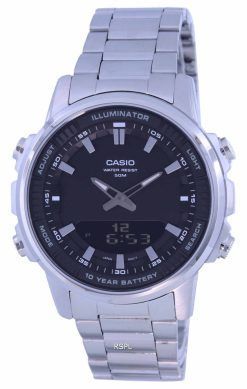 Casio Enticer World Time Telememo Analog Digital AMW-880D-1A AMW880D-1 Men's Watch