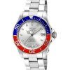 Invicta Pro Diver Stainless Steel Silver Dial Automatic Divers 17041 200M Mens Watch