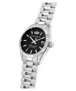 Philip Watch Caribe Urban Stainless Steel Black Sunray Dial Quartz R8253597589 100M Womens Watch