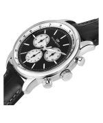 Philip Watch Anniversary Chronograph Leather Strap Black Dial Quartz R8271650002 100M Mens Watch