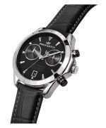 Philip Watch Blaze Chronograph Leather Strap Black Dial Quartz R8271665009 100M Mens Watch