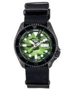 Seiko 5 Sports SKX Street Style Nylon Strap Camouflage Dial Automatic SRPJ37 SRPJ37K1 SRPJ37K 100M Mens Watch