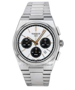 Tissot T-Classic PRX Chronograph White Dial Automatic T137.427.11.011.00 100M Mens Watch