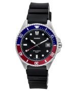 Casio Standard Analog Resin Strap Black Dial Quartz MDV-10-1A2 Mens Watch