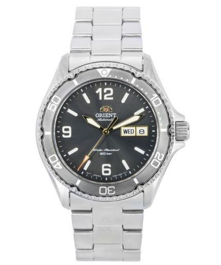 Orient Sports Kamasu Mako III Stainless Steel Grey Dial Automatic Divers RA-AA0819N19B 200M Mens Watch