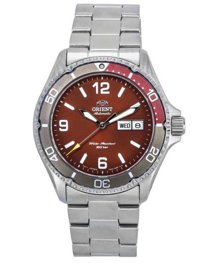 Orient Sports Kamasu Mako III Stainless Steel Red Dial Automatic Divers RA-AA0820R19B 200M Mens Watch