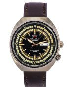 Orient Neo Classic Sports Brown Leather Strap Black Dial Automatic RA-AA0E06B19B 200M Mens Watch