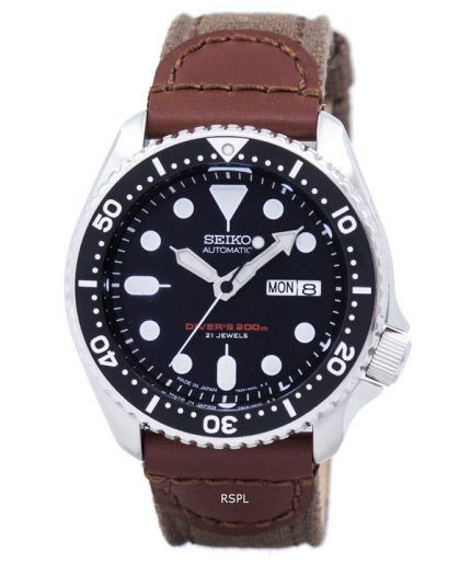 Seiko Automatic Diver's Canvas Strap SKX007J1-NS1 200M Mens Watch