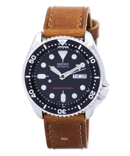 Seiko Automatic Diver's 200M Ratio Brown Leather SKX007K1-LS9 Men's Watch