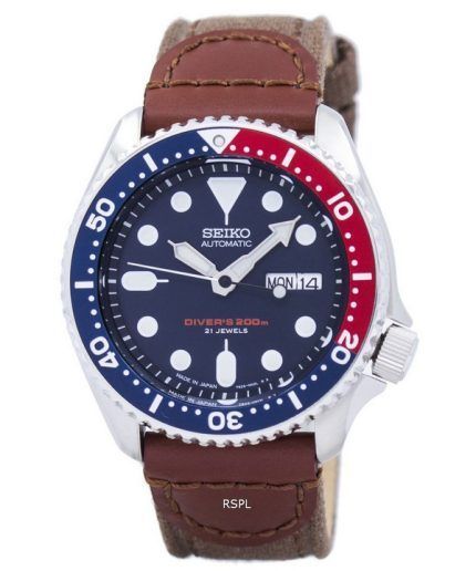 Seiko Automatic Divers Canvas Strap SKX009J1-NS1 200M Mens Watch