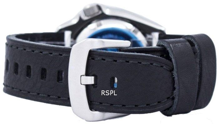 Seiko Automatic Diver's Ratio Black Leather SKX011J1-LS8 200M Men's Watch