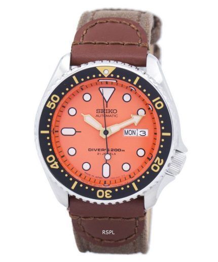 Seiko Automatic Divers Canvas Strap SKX011J1-NS1 200M Mens Watch