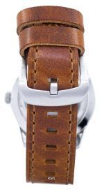 Seiko 5 Sports Military Automatic Japan Made Ratio Brown Leather SNZG07J1-LS9 Men's Watch