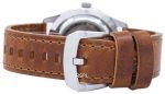 Seiko 5 Sports Military Automatic Japan Made Ratio Brown Leather SNZG07J1-LS9 Men's Watch