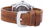 Seiko 5 Sports Military Automatic Japan Made Ratio Brown Leather SNZG07J1-LS9 Men's Watch