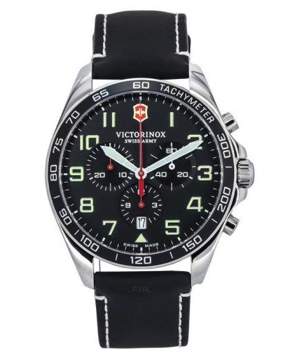 Victorinox Swiss Army Fieldforce Chronograph Black Dial Quartz 241852 100M Mens Watch