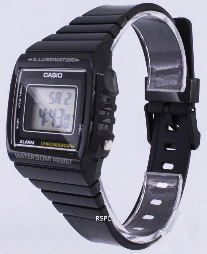 Casio Digital Alarm Chronograph W-215H-1AVDF W-215H-1AV Unisex Watch