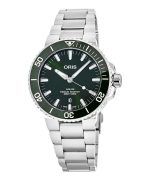 Oris Aquis Stainless Steel Green Dial Automatic Diver's 01 733 7766 4157-07 8 22 05PEB 300M Men's Watch
