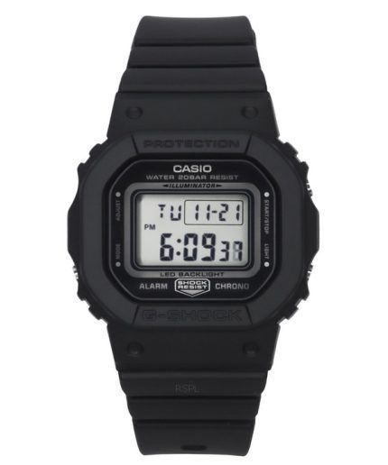 Casio G-Shock Digital Black Resin Strap Black Dial Quartz GMD-S5600BA-1 200M Women's Watch