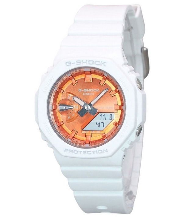 Casio G-Shock Analog Digital Seasonal Collection 2023 Orange Dial Quartz GMA-S2100WS-7A 200M Womens Watch