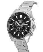 Casio Edifice Standard Chronograph Stainless Steel Black Dial Quartz EFV-650D-1A 100M Mens Watch