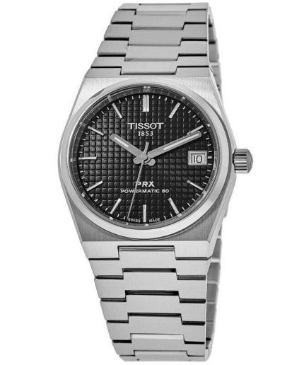 Tissot PRX T-Classic Powermatic 80 Black Dial Automatic T137.207.11.051.00 100M Unisex Watch