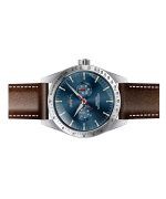 Invicta Specialty Tachymeter Leather Strap Blue Dial Quartz 45978 Men's Watch