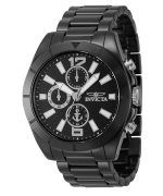 Invicta Ocean Voyage Chronograph Ceramic Bracelet Black Dial 46298 100M Men's Watch