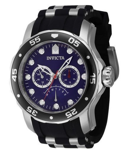 Invicta Pro Diver Retrograde GMT Blue Dial Quartz 46967 100M Men's Watch