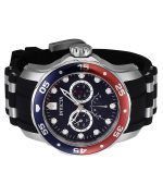 Invicta Pro Diver Retrograde GMT Pepsi Bezel Blue Dial Quartz 46968 100M Men's Watch