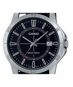 Casio Standard Analog Leather Strap Black Dial Quartz MTP-V004L-1C Men's Watch