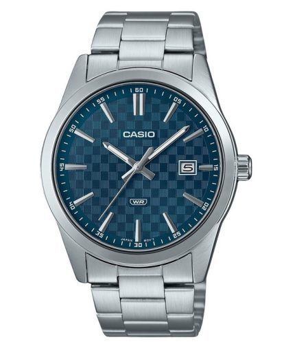 Casio Standard Analog Stainless Steel Blue Dial Quartz MTP-VD03D-2A2 Men's Watch