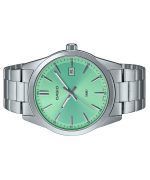 Casio Standard Analog Stainless Steel Mint Green Dial Quartz MTP-VD03D-3A2 Men's Watch