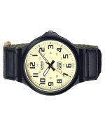 Casio Standard Analog Cloth Strap Beige Dial Quartz MW-240B-3BV Men's Watch