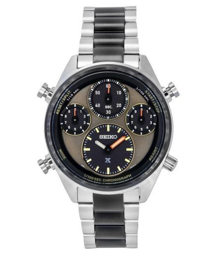 Seiko Prospex Speedtimer Limited Edition Chronograph Stainless Steel Brown Dial Solar SFJ005P1 100M Men's Watch