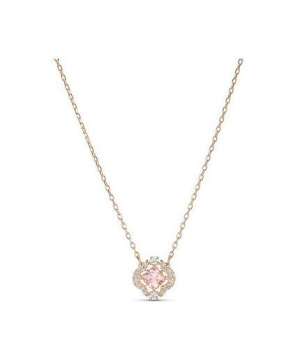 Swarovski Sparkling Dancing Cubic Zirconia Stone Rose Gold Tone Plated Necklace 5514488 For Women