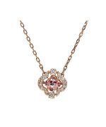 Swarovski Sparkling Dancing Cubic Zirconia Stone Rose Gold Tone Plated Necklace 5514488 For Women
